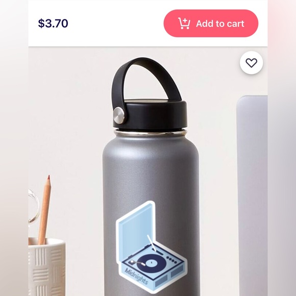 New - 8 Pack Taylor Swift Waterproof Vinyl Tumbler Stickers Midnights Folklore - Picture 7 of 16